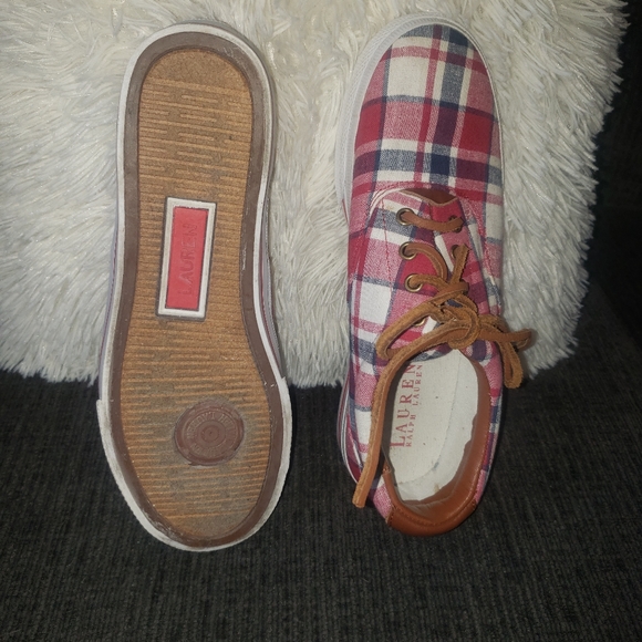 Ralph Lauren plaid women's sneakers - Picture 3 of 9
